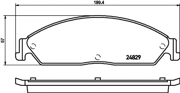 PAGID T2159 Brake Pad Set, disc brake